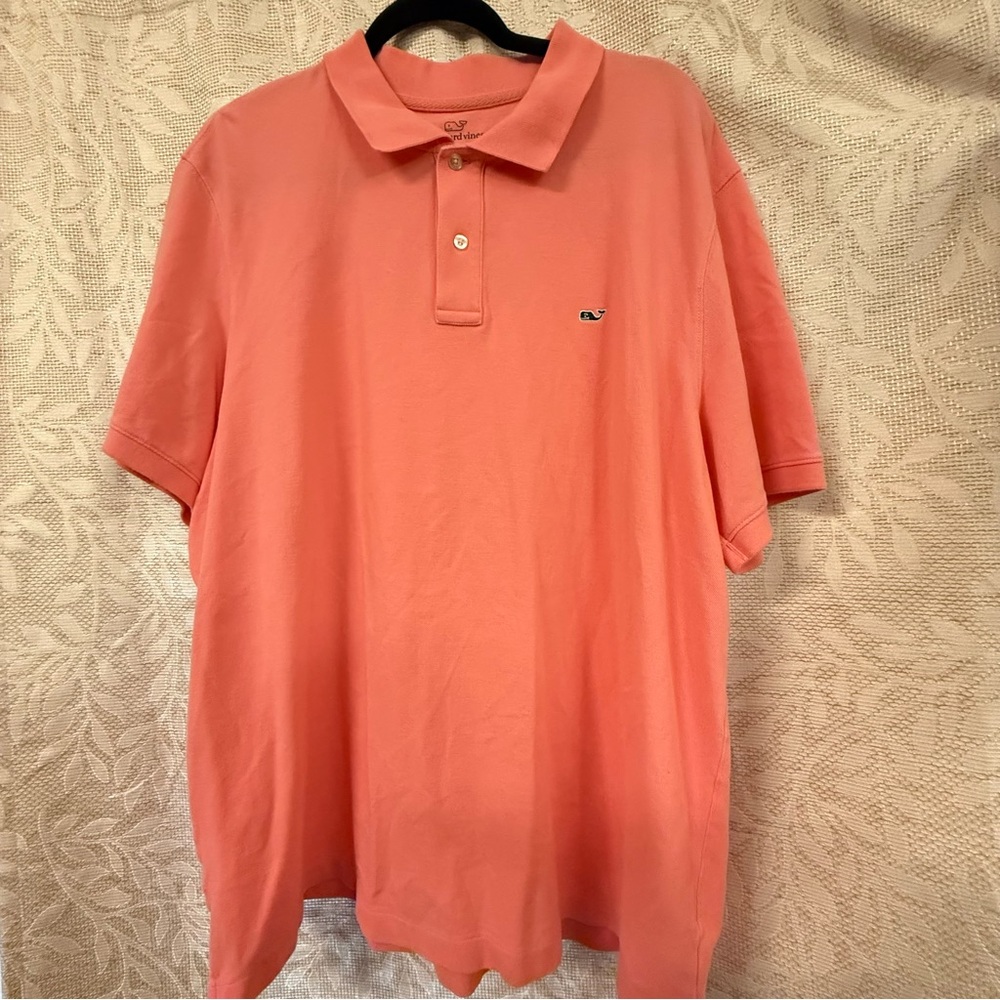 Vineyard Vines Coral Polo Shirt